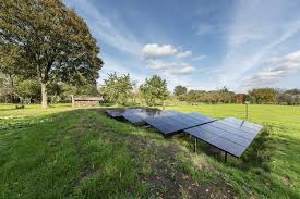 zonnepanelen in tuin