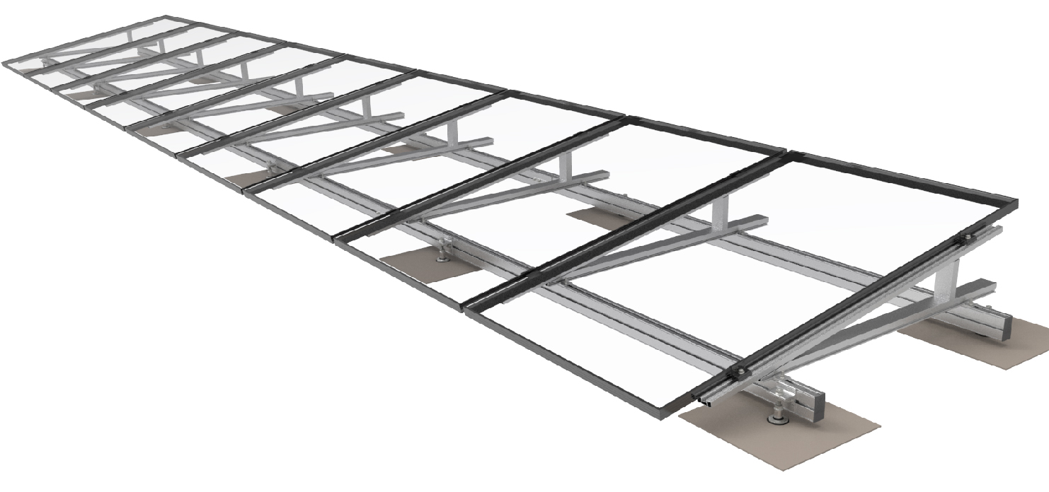 platdak systeem zonnepanelen