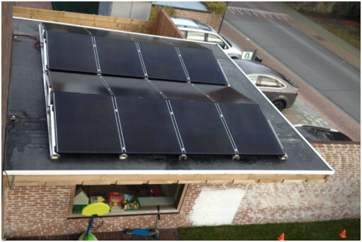 hoeveel zonnepanelen op plat dak